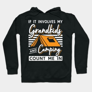 If It Involves My Grandkids And Camping Count Me In Camping Hoodie